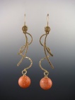 Coral Curve & Wave Earrings